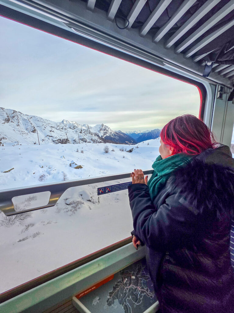 Trenino Rosso Bernina panorama